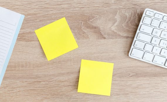 Information sign on paper