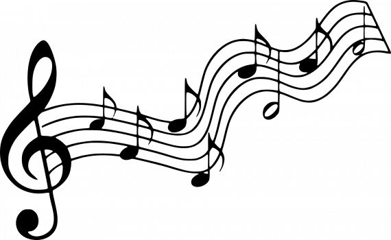 silhouette, musical, note