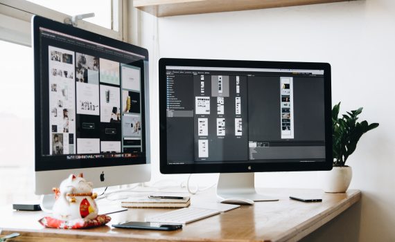 Silver and black imac s